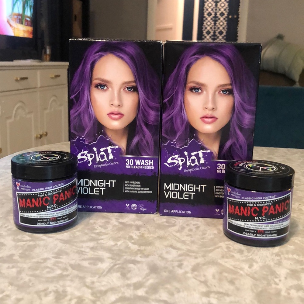 Lot of 4-Manic Panic & Splat Hair Color
